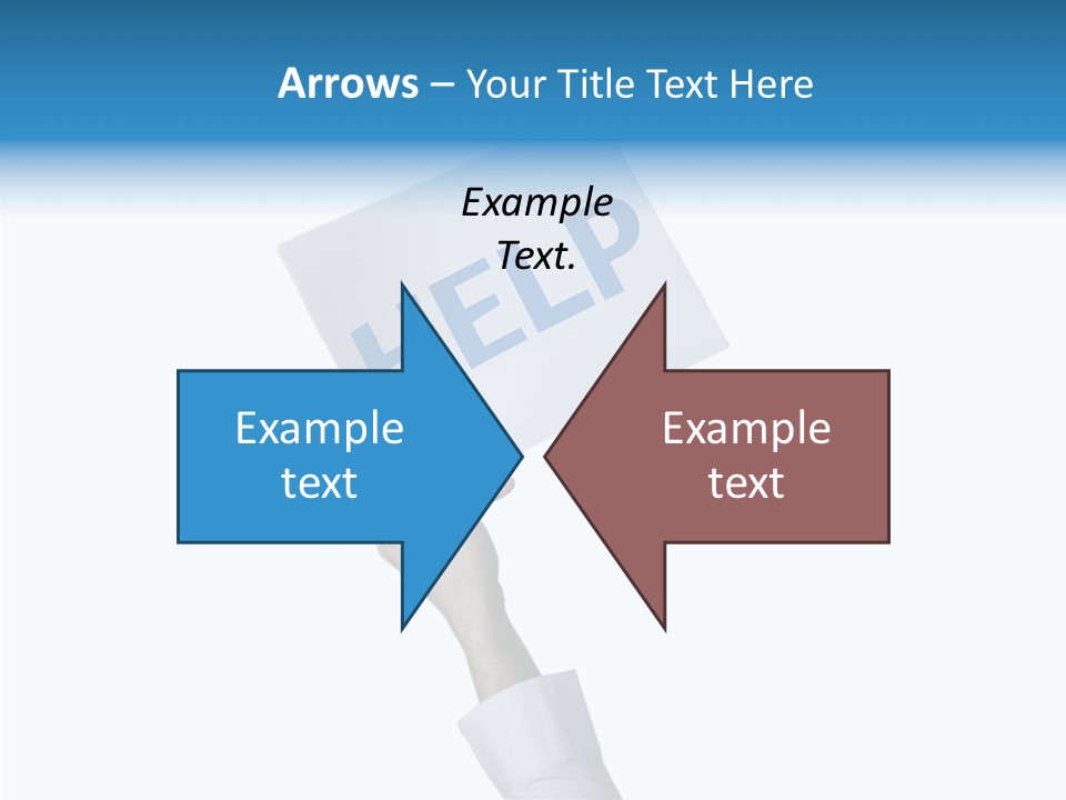 Helping Hand Finger Senior PowerPoint Template