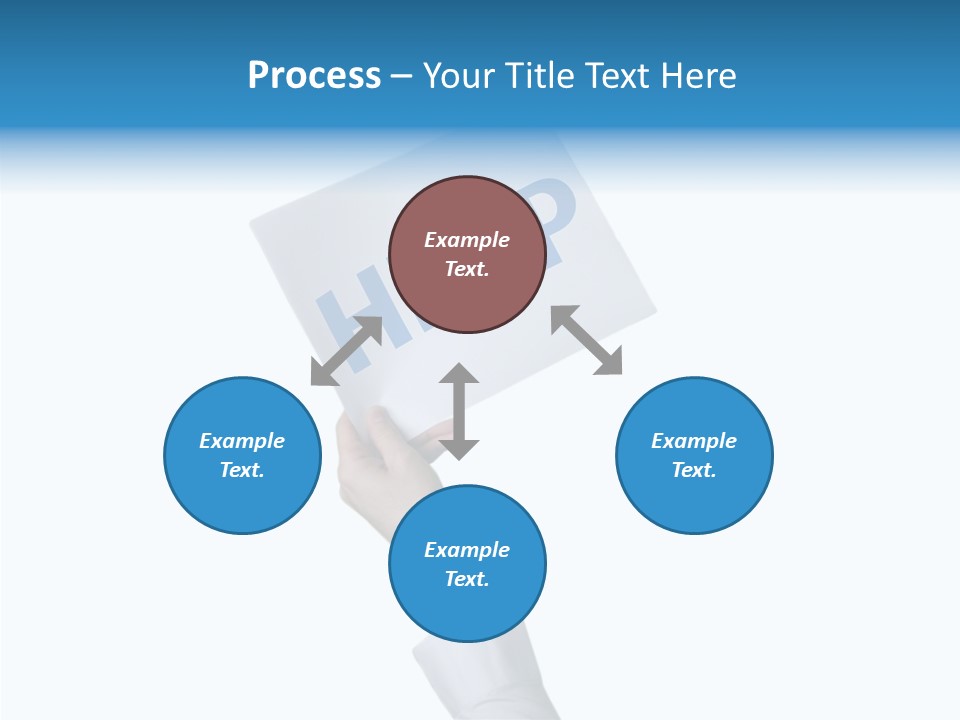 Helping Hand Finger Senior PowerPoint Template
