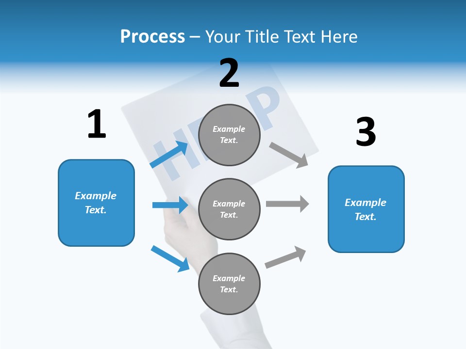 Helping Hand Finger Senior PowerPoint Template