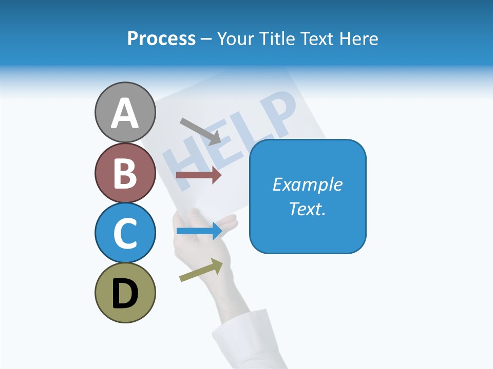 Helping Hand Finger Senior PowerPoint Template
