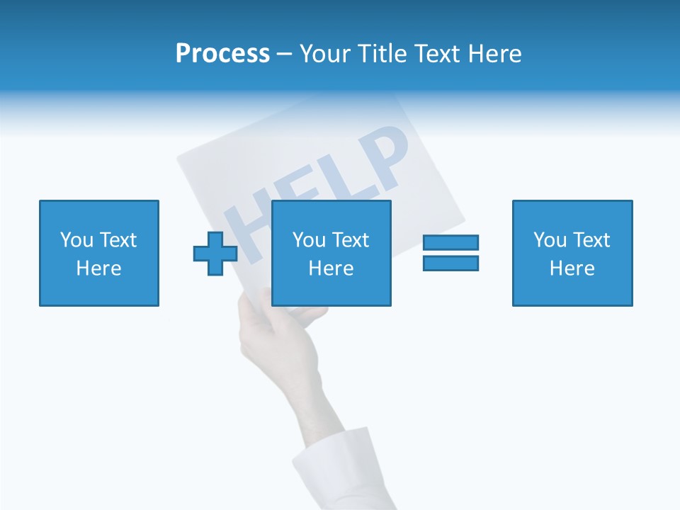 Helping Hand Finger Senior PowerPoint Template