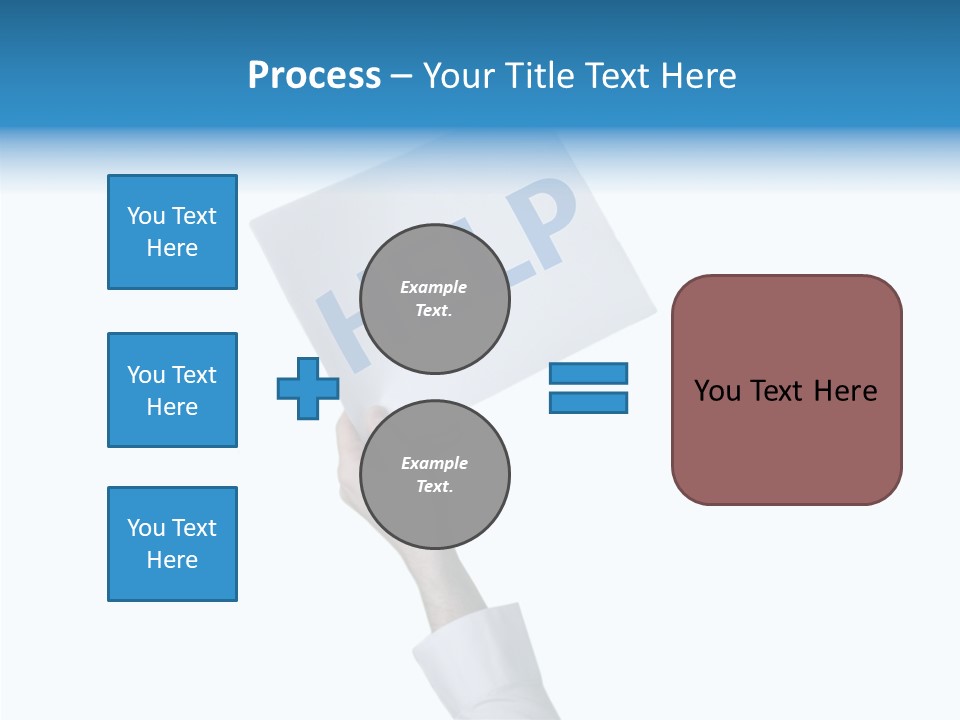 Helping Hand Finger Senior PowerPoint Template
