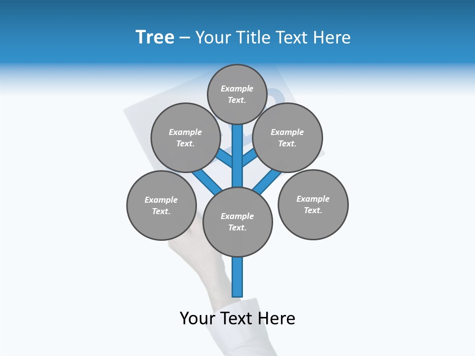 Helping Hand Finger Senior PowerPoint Template