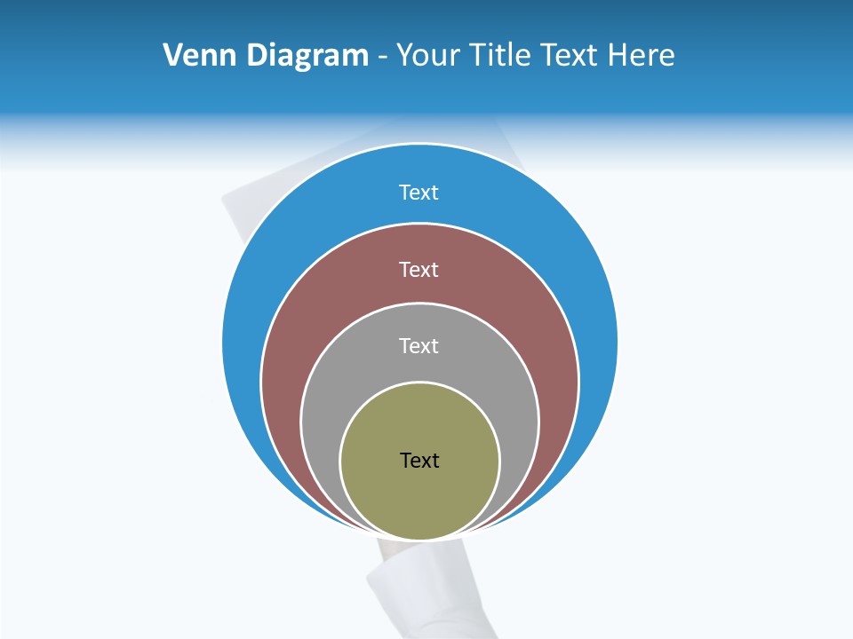 Helping Hand Finger Senior PowerPoint Template