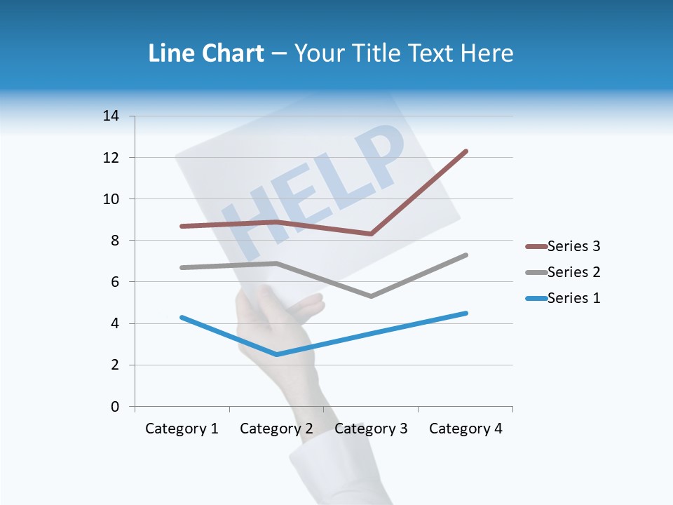 Helping Hand Finger Senior PowerPoint Template