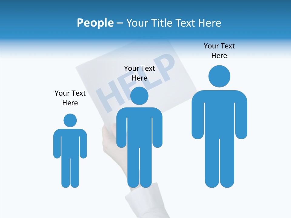 Helping Hand Finger Senior PowerPoint Template