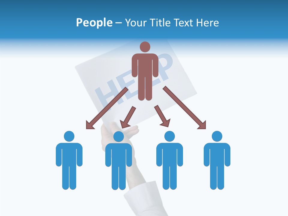 Helping Hand Finger Senior PowerPoint Template