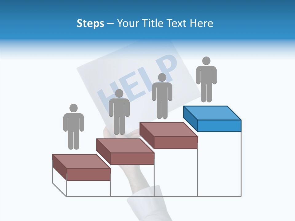 Helping Hand Finger Senior PowerPoint Template