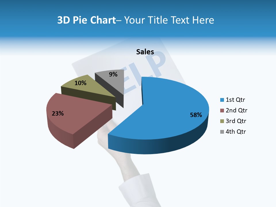 Helping Hand Finger Senior PowerPoint Template