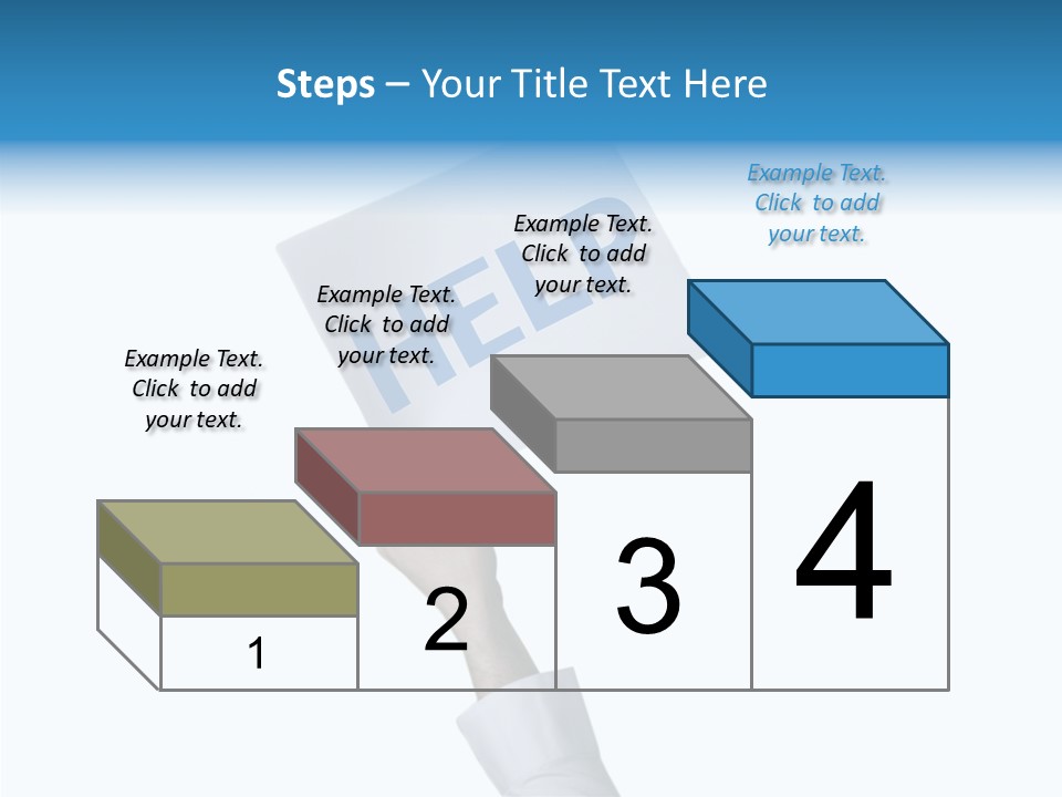 Helping Hand Finger Senior PowerPoint Template