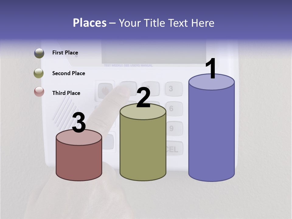 Senior  Human White Background PowerPoint Template