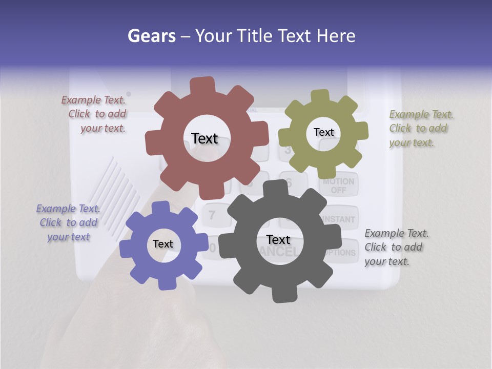 Senior  Human White Background PowerPoint Template