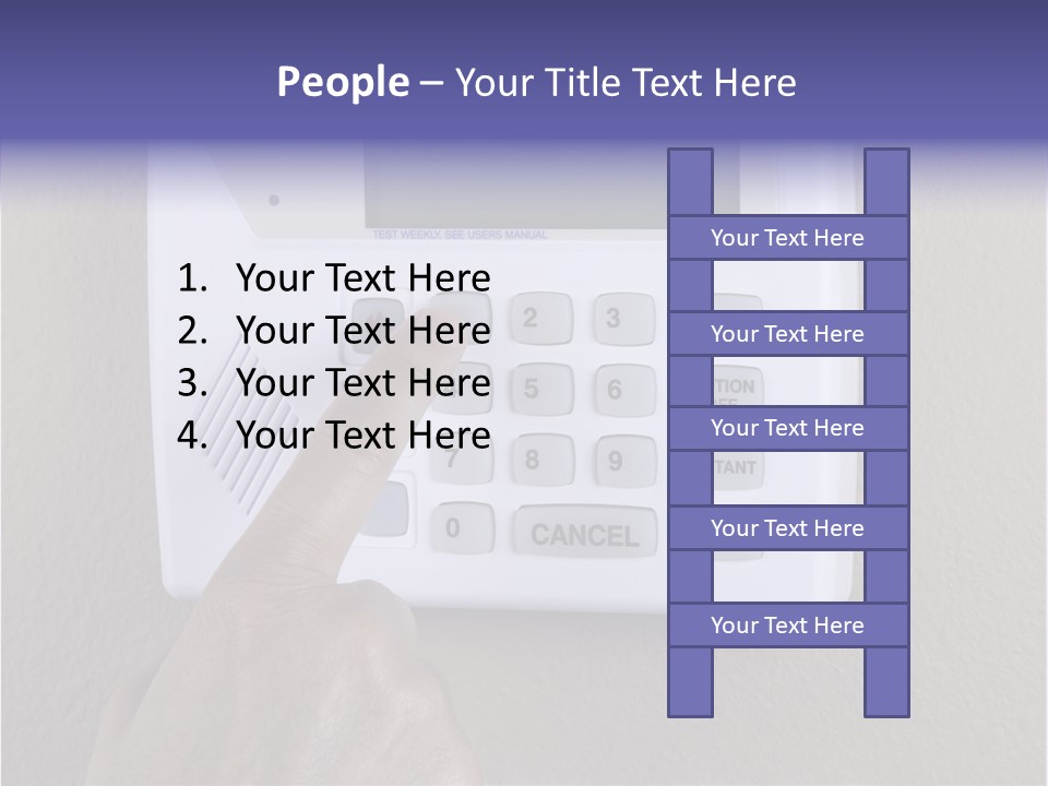 Senior  Human White Background PowerPoint Template
