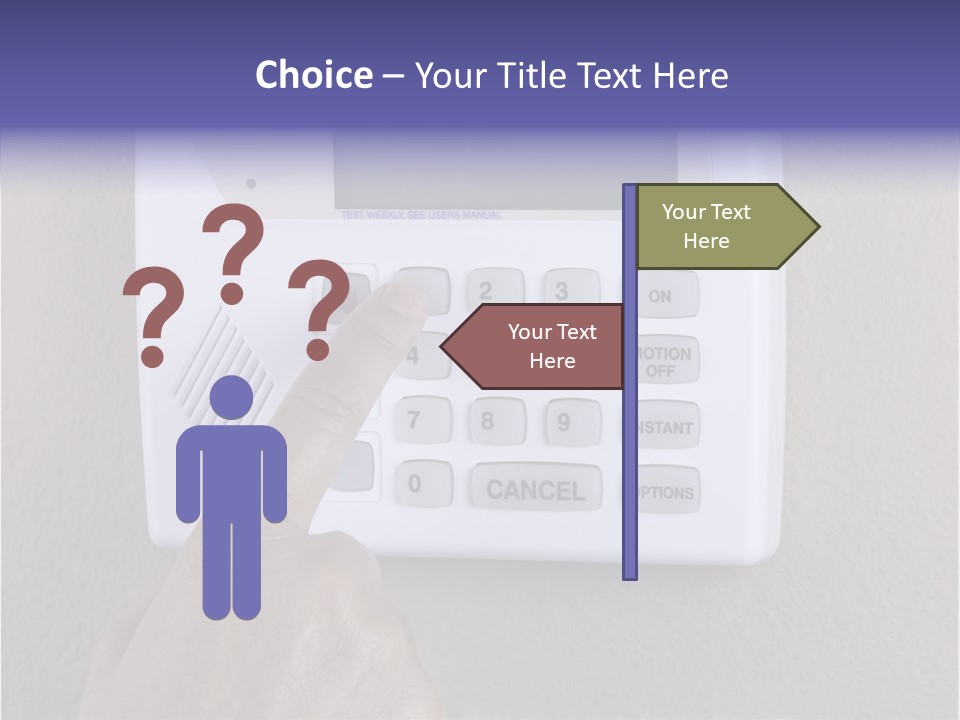 Senior  Human White Background PowerPoint Template