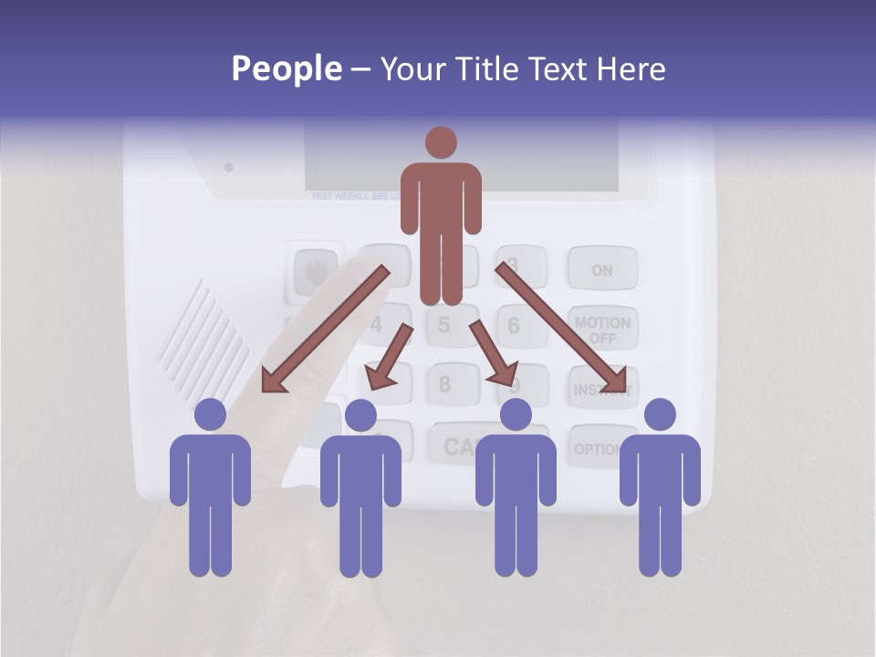 Senior  Human White Background PowerPoint Template