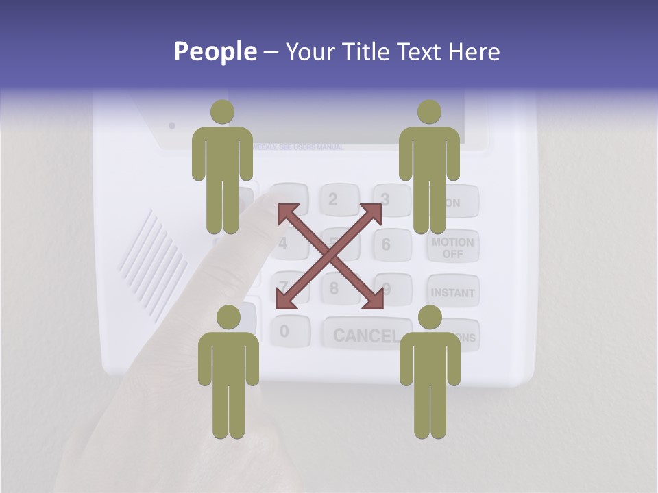 Senior  Human White Background PowerPoint Template