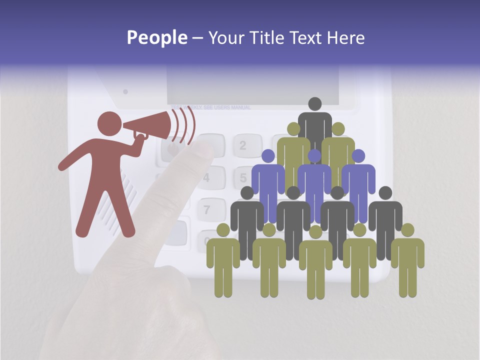 Senior  Human White Background PowerPoint Template