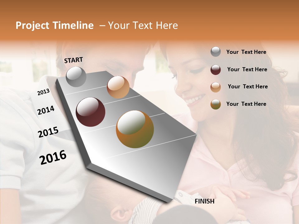 Young Finger Women PowerPoint Template
