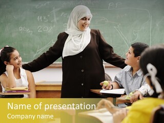 Old Women Hold PowerPoint Template