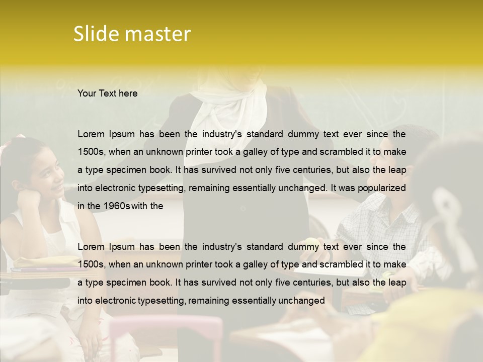 Old Women Hold PowerPoint Template