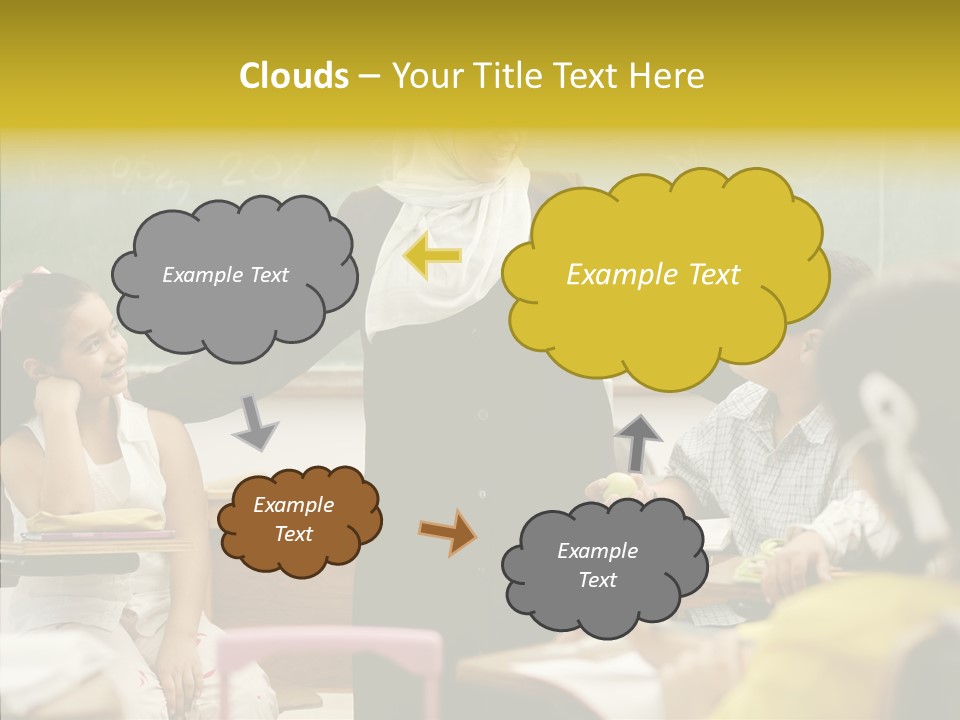 Old Women Hold PowerPoint Template