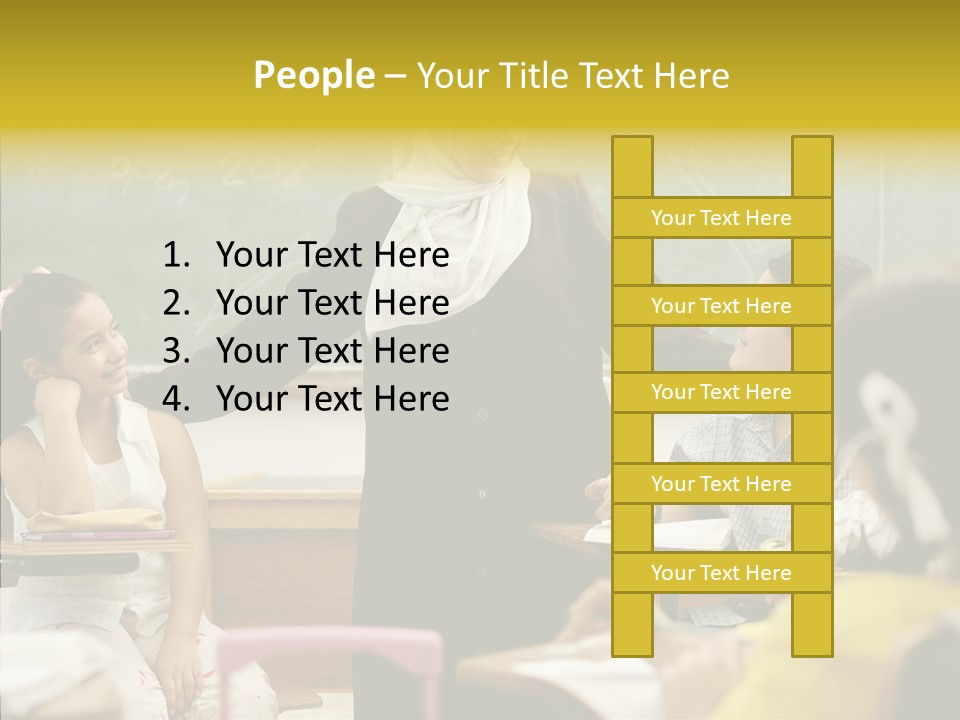 Old Women Hold PowerPoint Template