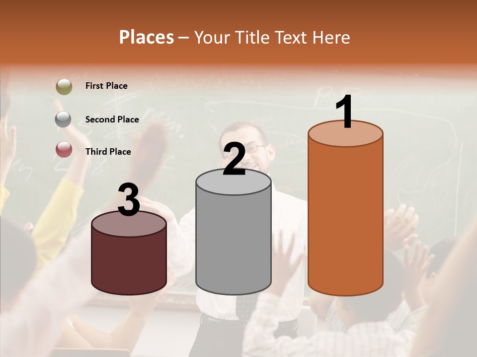 White Young White Background PowerPoint Template