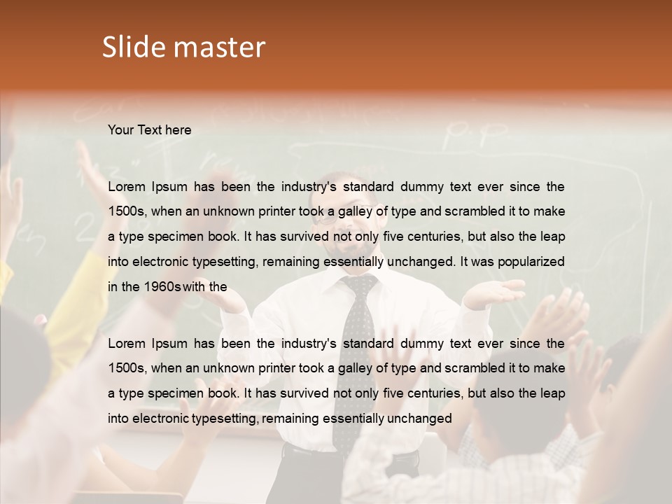 White Young White Background PowerPoint Template