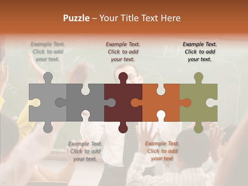 White Young White Background PowerPoint Template