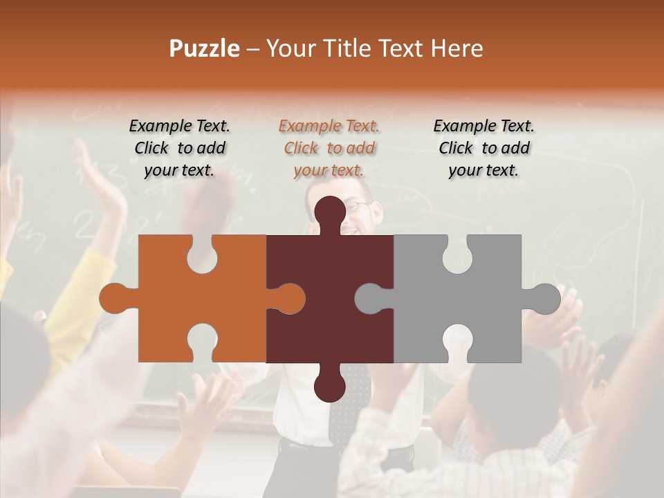 White Young White Background PowerPoint Template