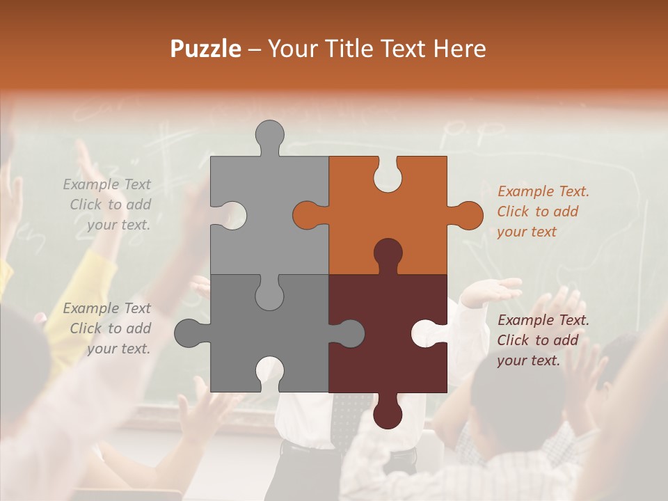 White Young White Background PowerPoint Template