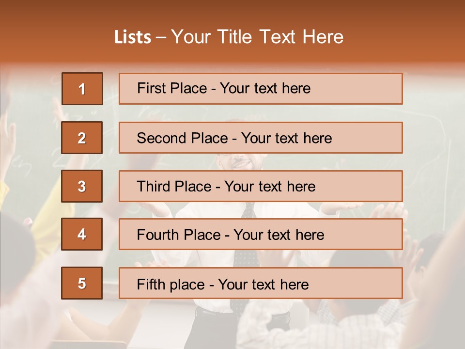 White Young White Background PowerPoint Template