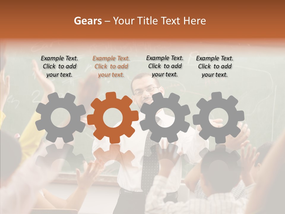 White Young White Background PowerPoint Template