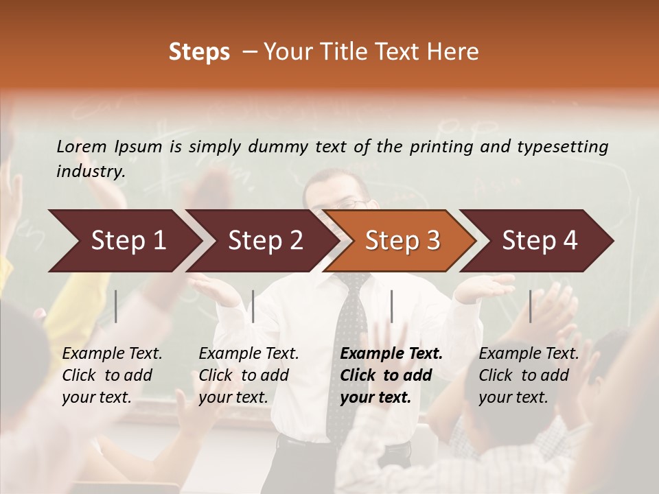 White Young White Background PowerPoint Template