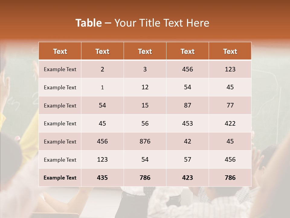 White Young White Background PowerPoint Template