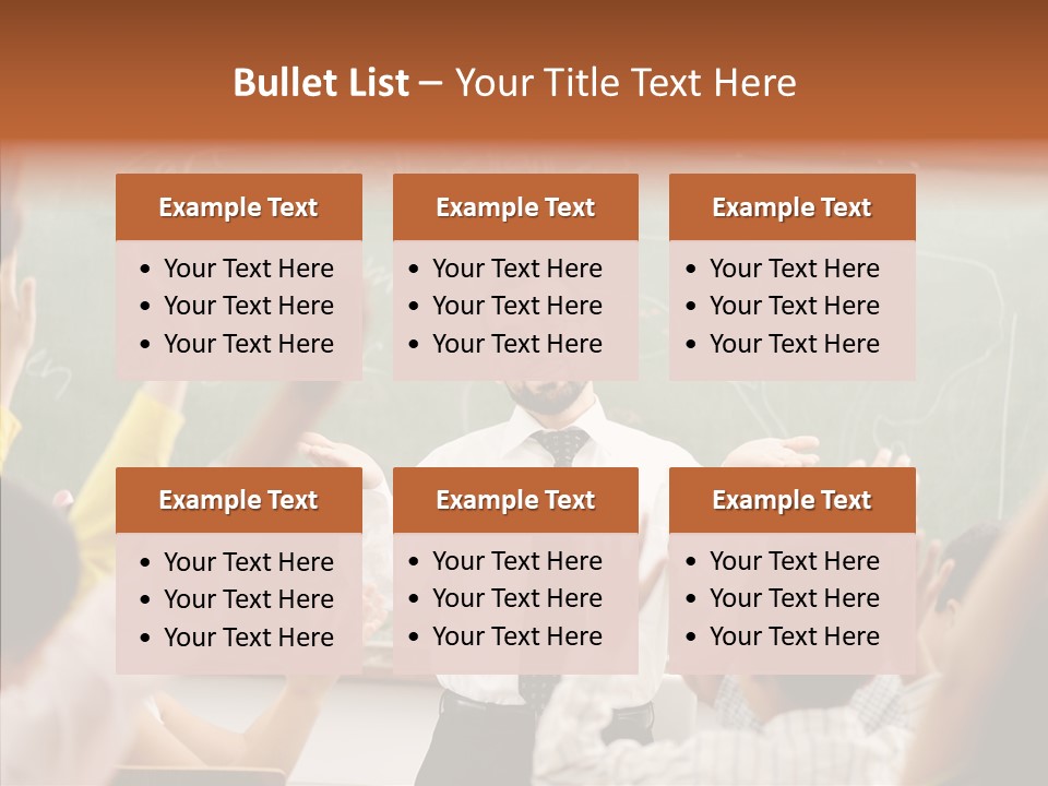 White Young White Background PowerPoint Template