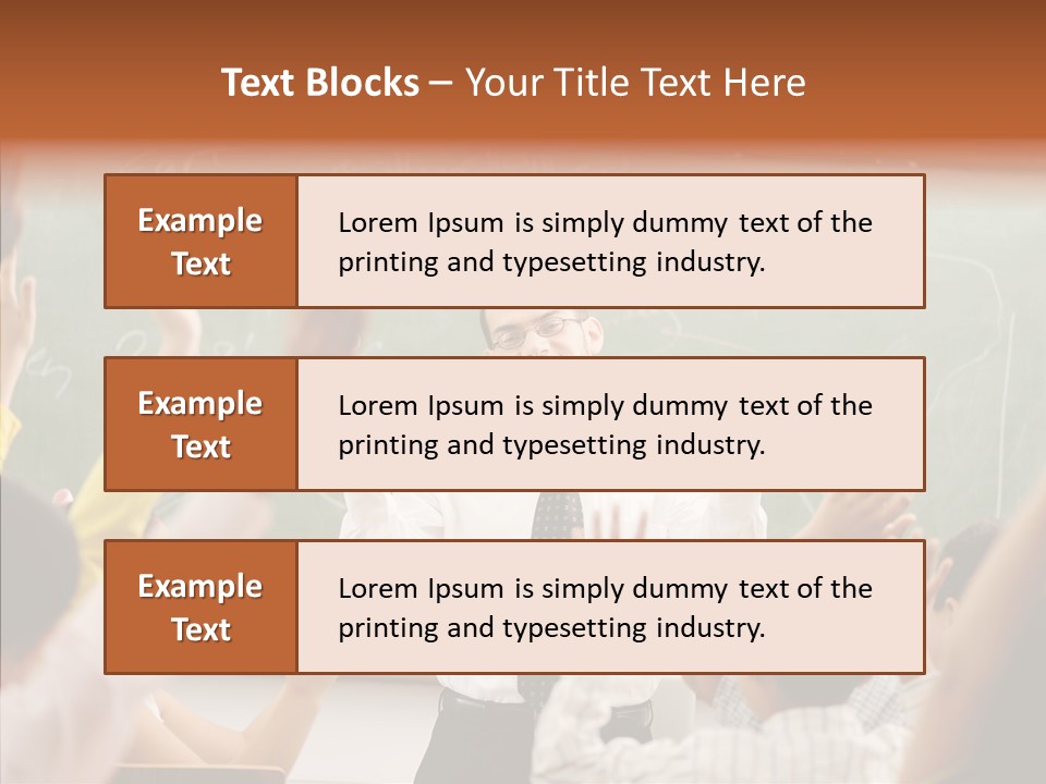 White Young White Background PowerPoint Template