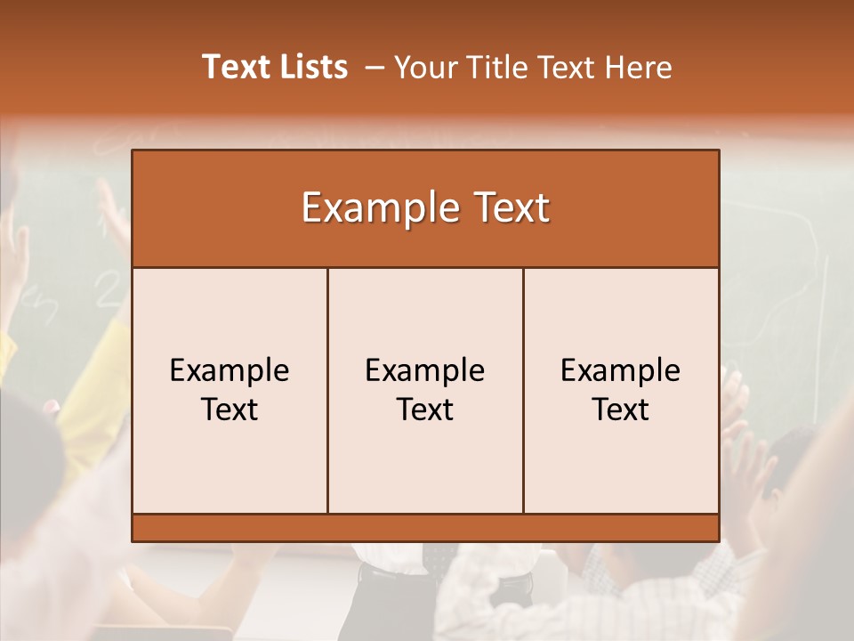White Young White Background PowerPoint Template