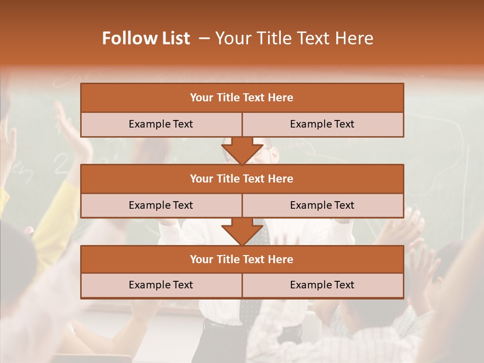 White Young White Background PowerPoint Template