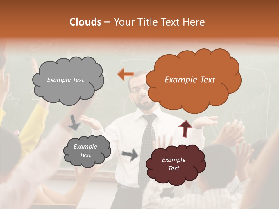 White Young White Background PowerPoint Template