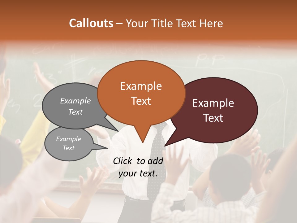 White Young White Background PowerPoint Template