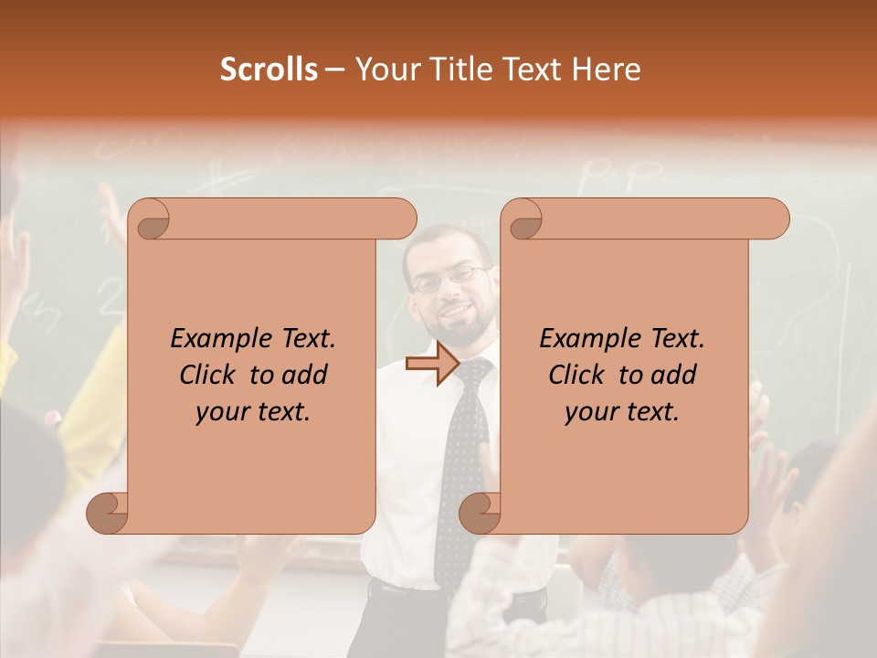 White Young White Background PowerPoint Template