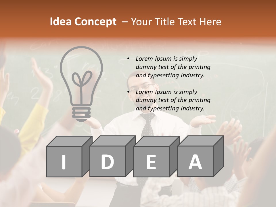 White Young White Background PowerPoint Template