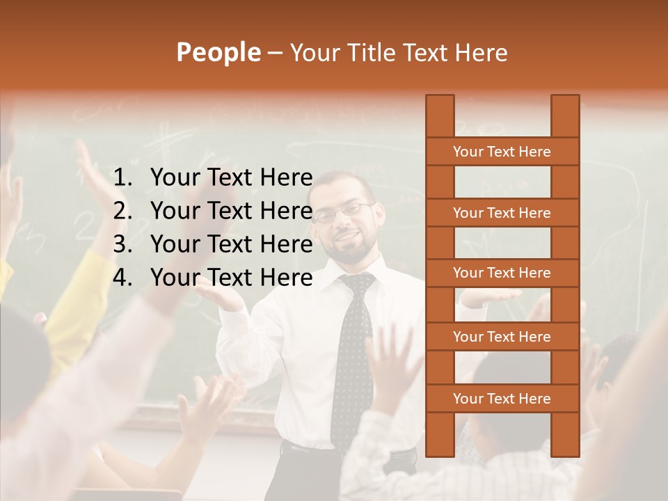 White Young White Background PowerPoint Template