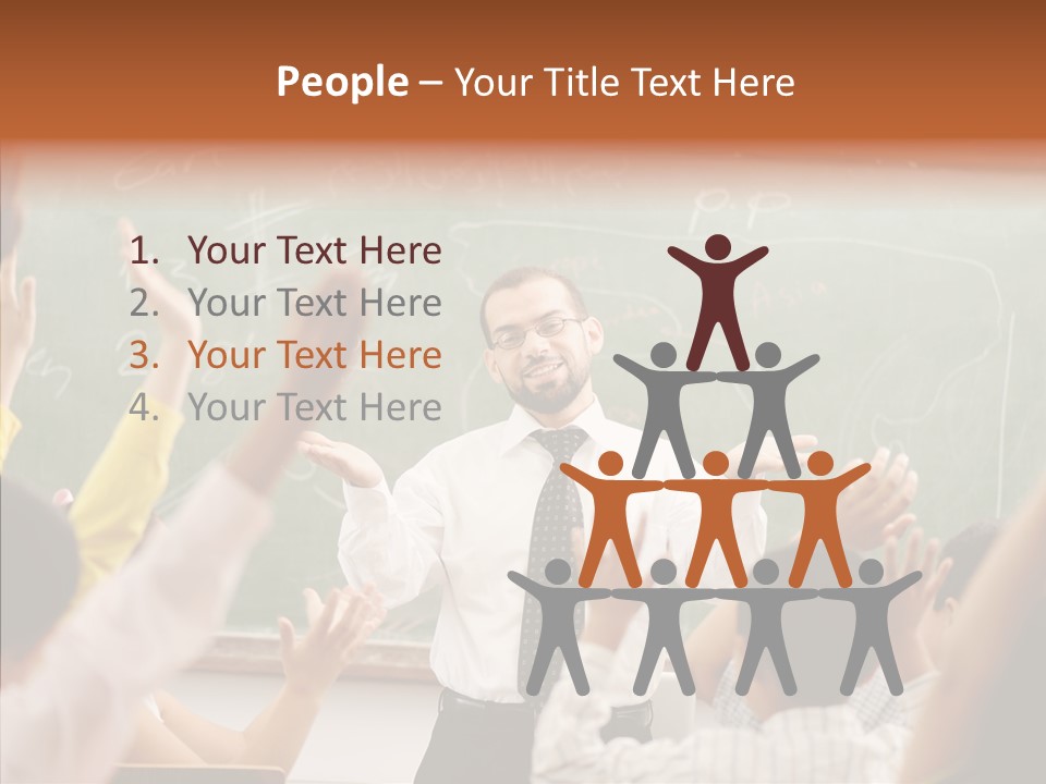 White Young White Background PowerPoint Template