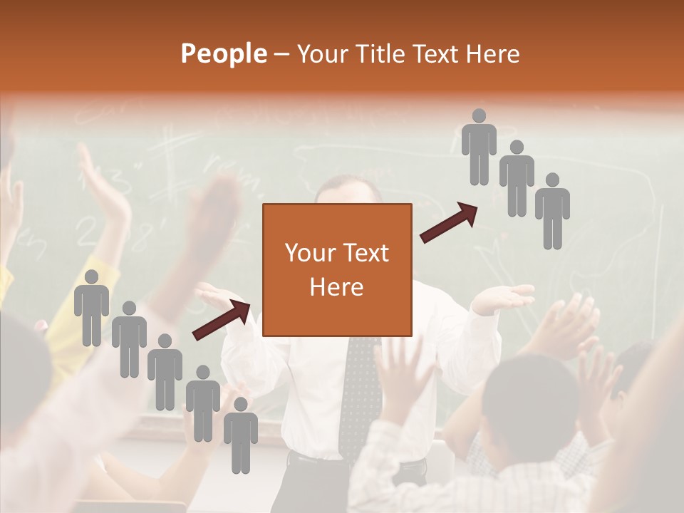 White Young White Background PowerPoint Template