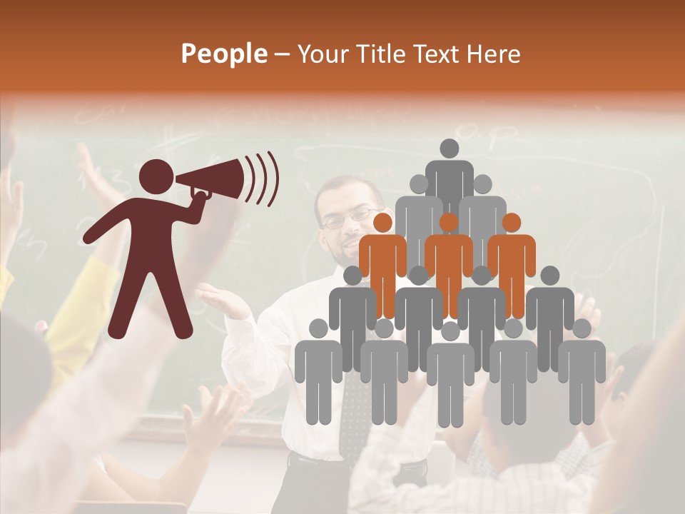 White Young White Background PowerPoint Template