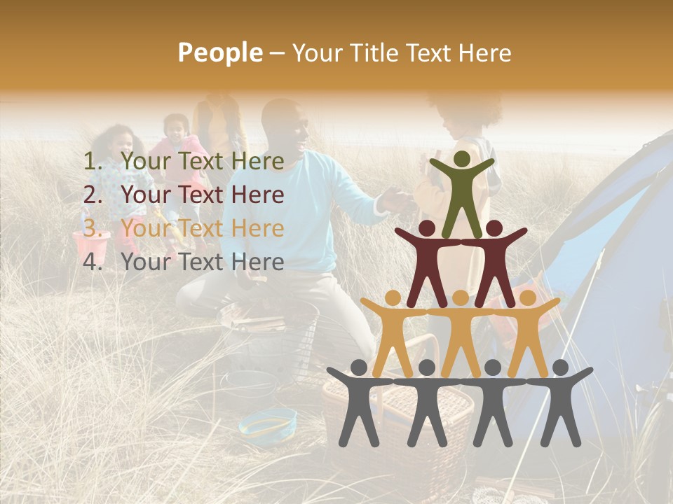 Human Help Two PowerPoint Template