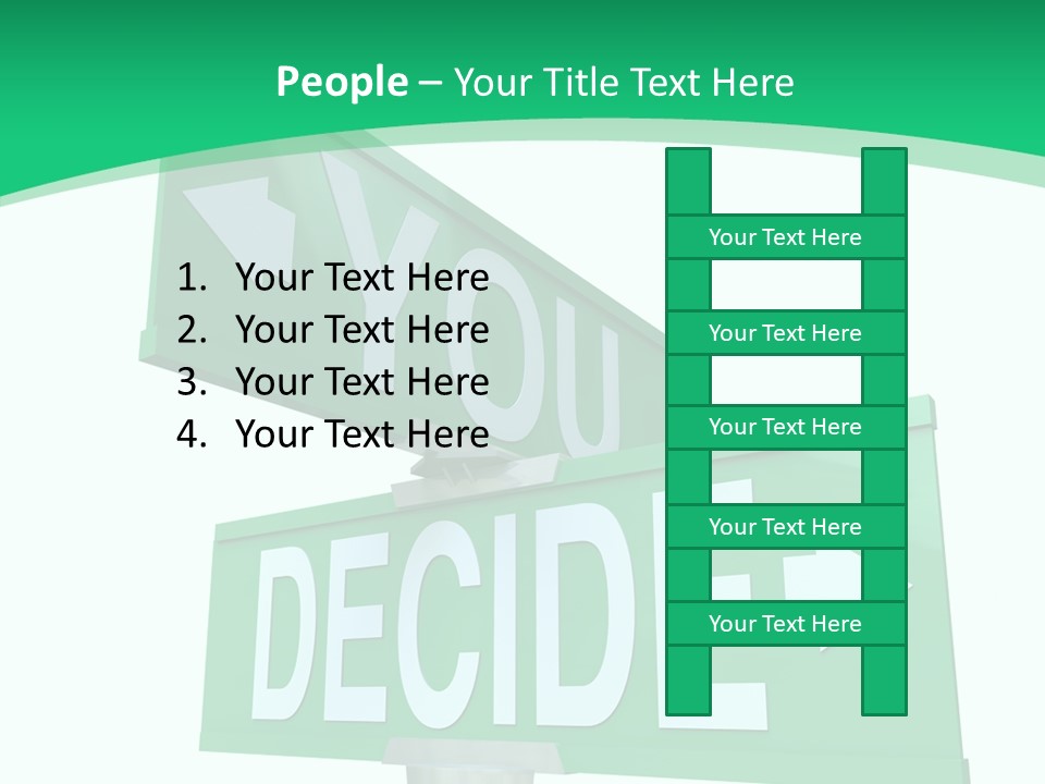 Elderly White Background Two PowerPoint Template