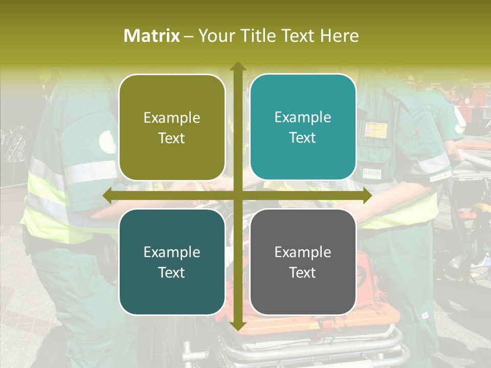 Senior  Holding Hands Assist PowerPoint Template
